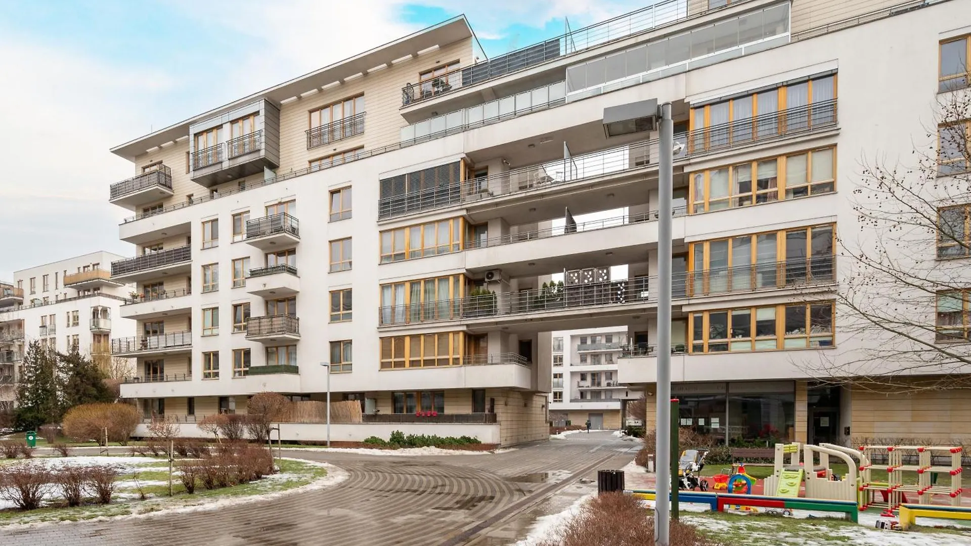 Obrzezna Beige Apartment Warsaw